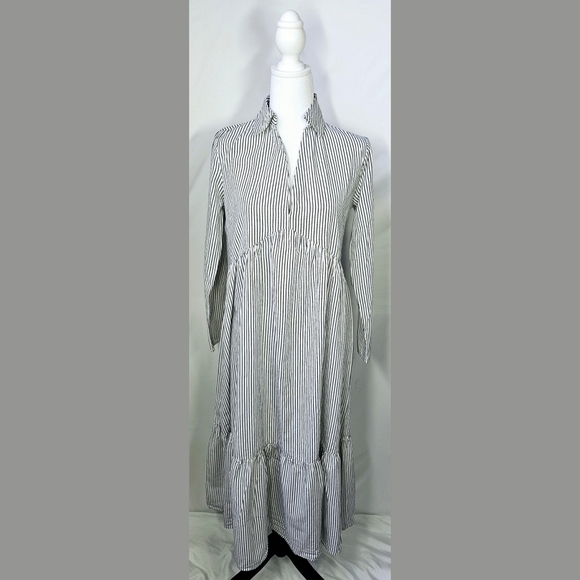 Size 4 MISSGUIDED Stripe Dress - Picture 1 of 3